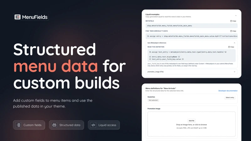 MenuFields: Badges & Icons