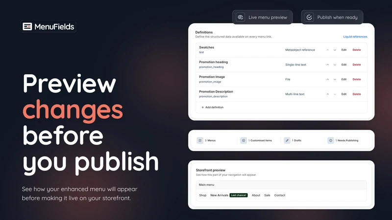 MenuFields: Badges & Icons