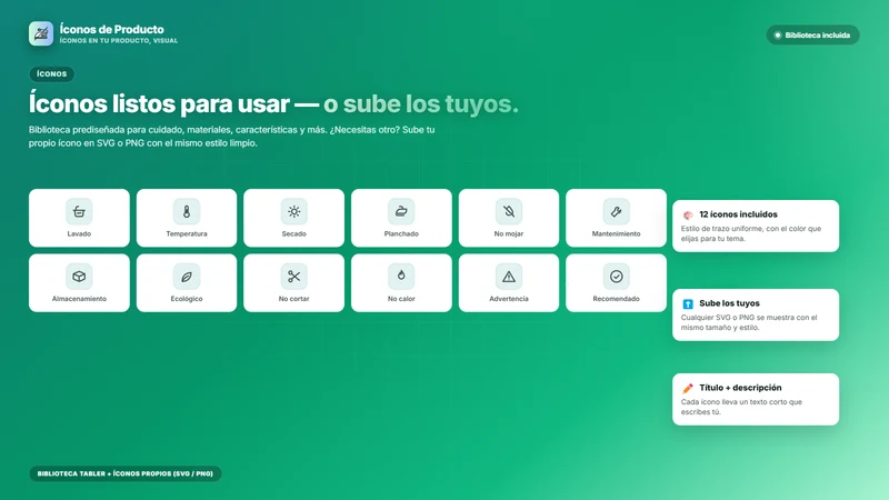 Íconos de Producto