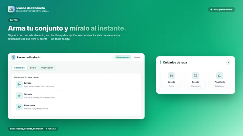 Íconos de Producto