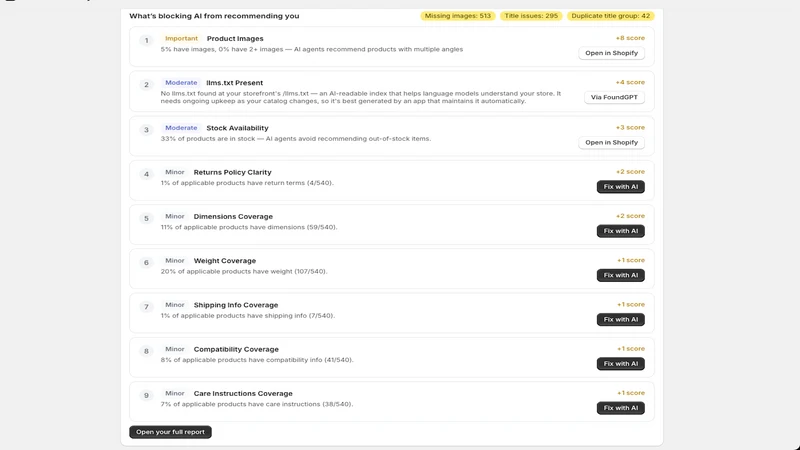 CanAIFindMyStore: Audit & Fix