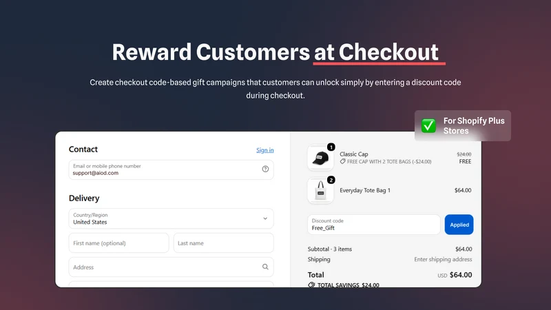 AI Auto Add to Cart Free Gifts