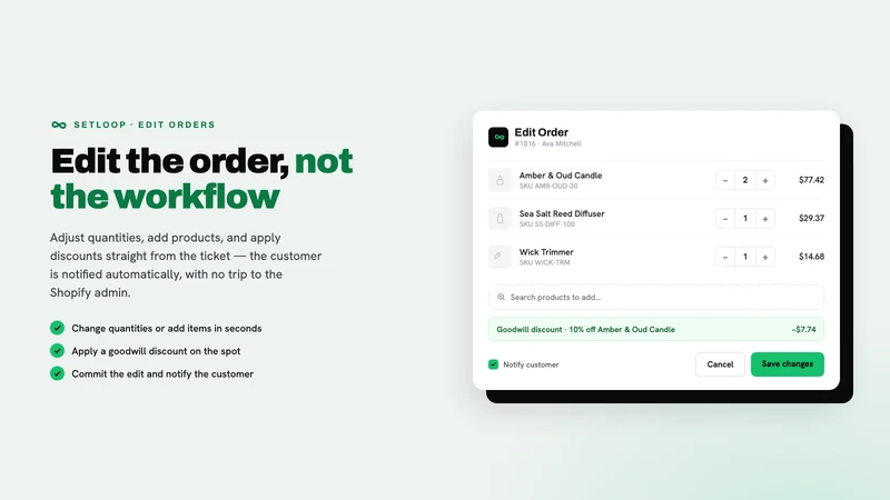 Setloop Zendesk Connector