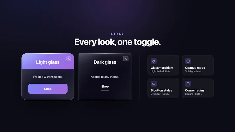 LiquidPop: Liquid Glass Popup