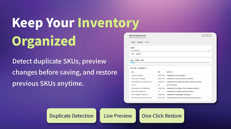 HQ Dropshipping ‑ SKU Manager
