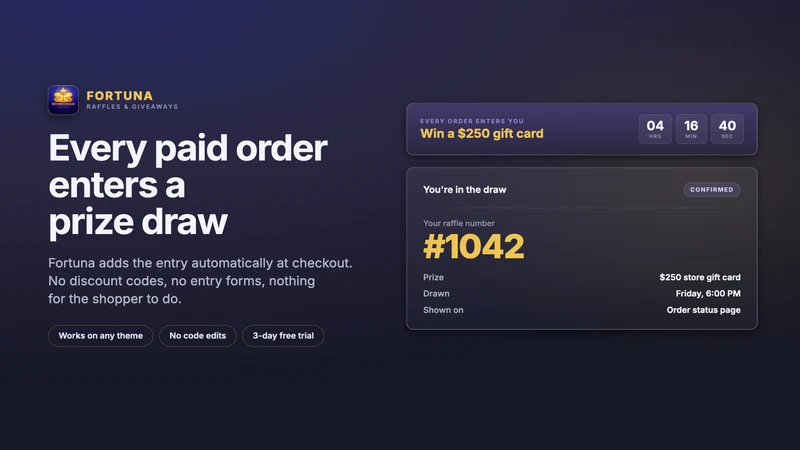 Fortuna: Raffles & Giveaways
