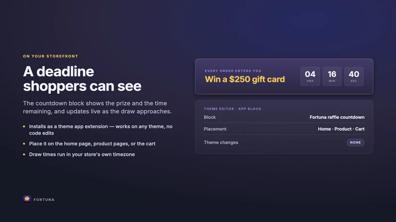 Fortuna: Raffles & Giveaways