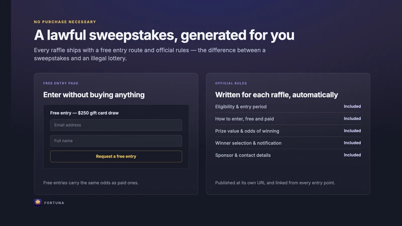 Fortuna: Raffles & Giveaways
