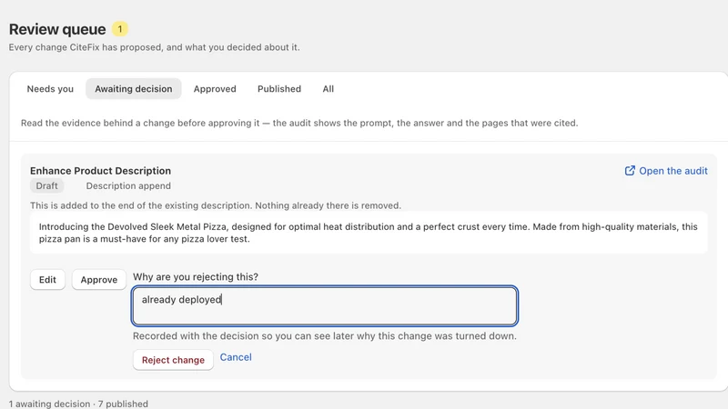 CiteFix: AI Search Visibility