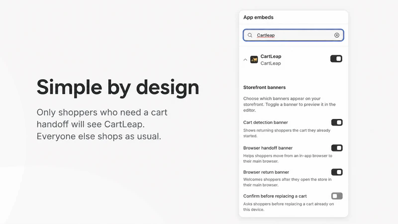 CartLeap: Cart Handoff
