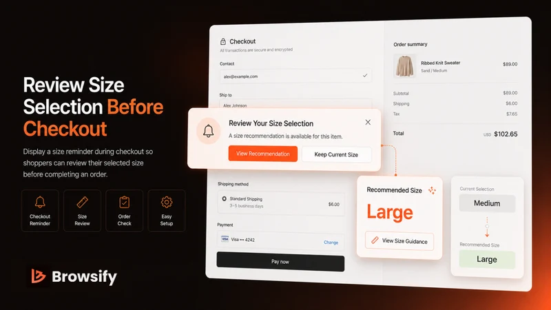 Browsify: AI Size Recommender
