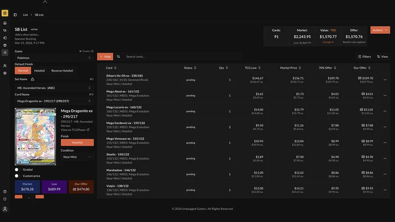 blstr: TCG Inventory Platform