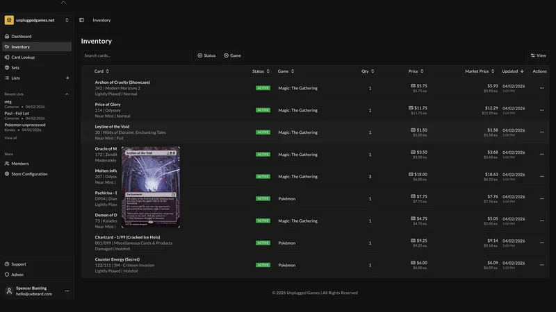 blstr: TCG Inventory Platform