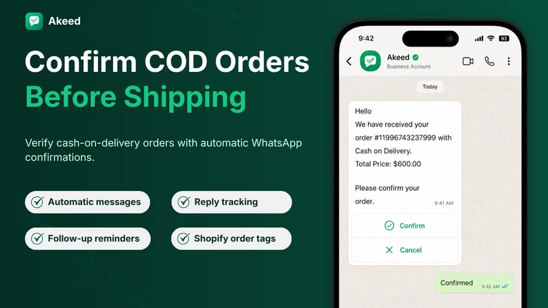 Akeed: WhatsApp COD