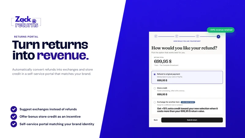 ZackReturns ‑ Returns easily