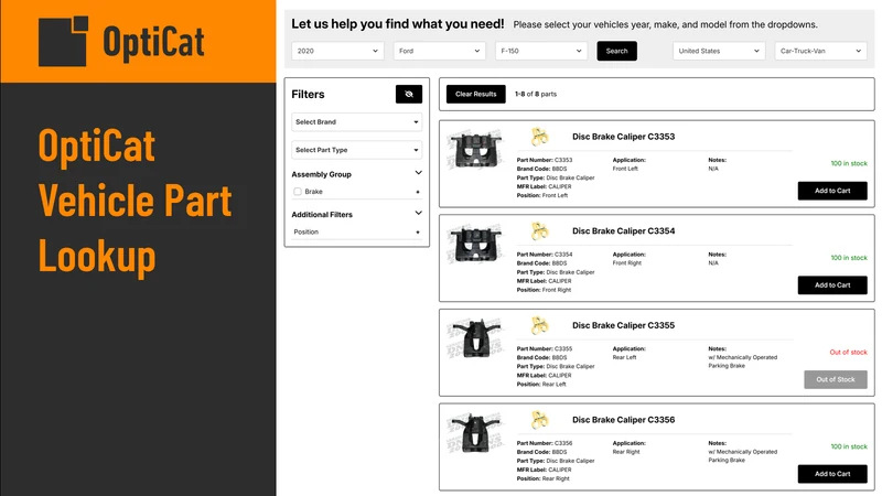 OptiCat Vehicle Part Lookup