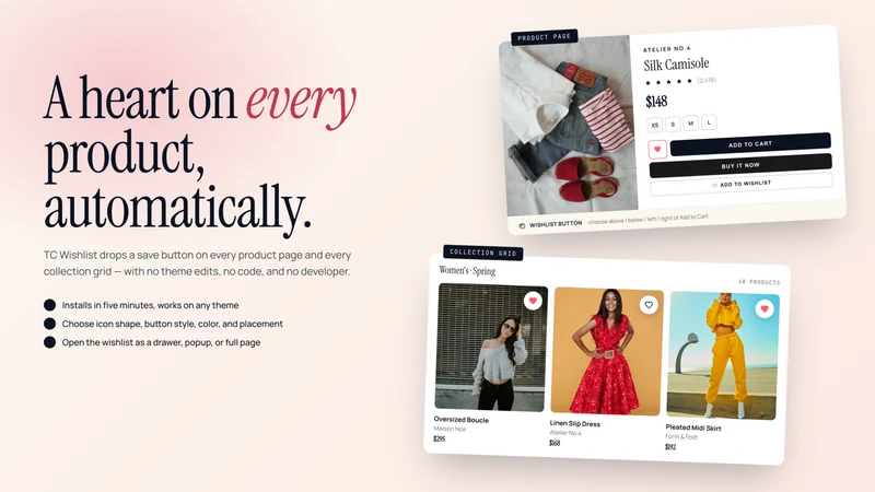 TC Wishlist App & Favorites