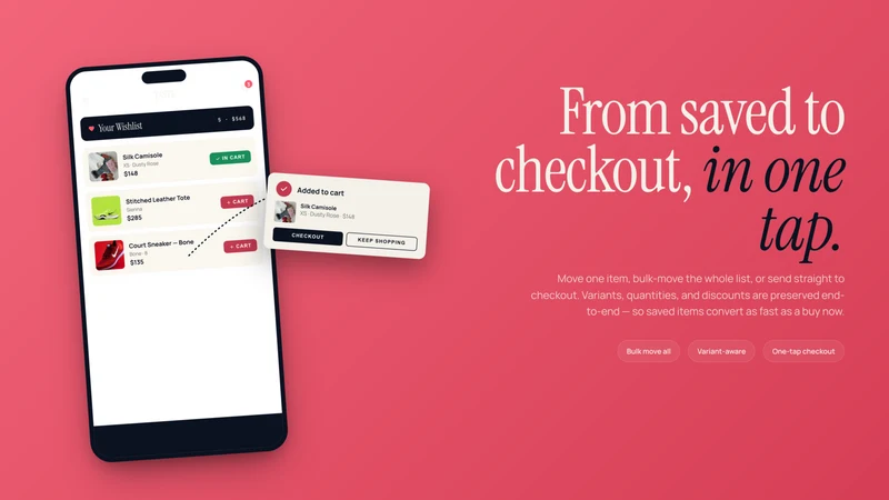 TC Wishlist App & Favorites