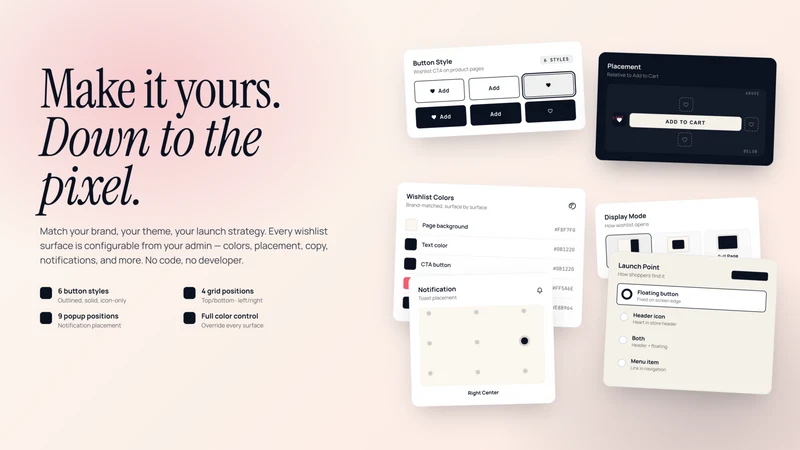 TC Wishlist App & Favorites