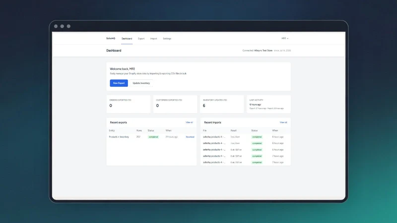 SellerHQ Export by Wbsync