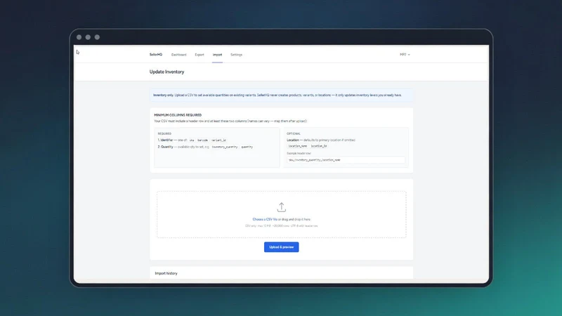 SellerHQ Export by Wbsync