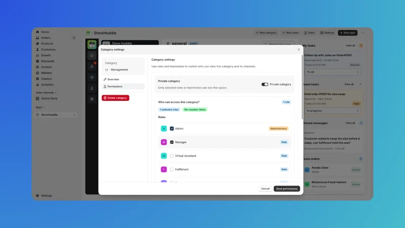 StoreHuddle: Staff Chat | Task