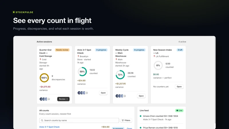 StockTake : batch tracking
