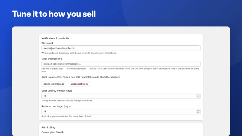 StockAnvil ‑ Low Stock Alerts