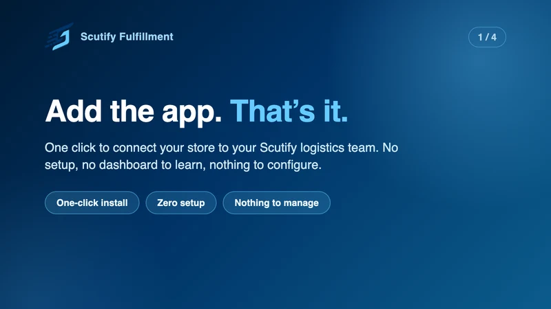 Scutify Fulfillment