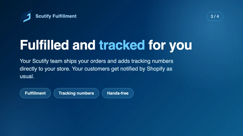 Scutify Fulfillment