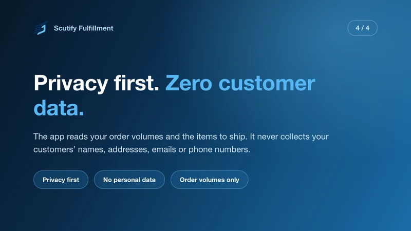 Scutify Fulfillment