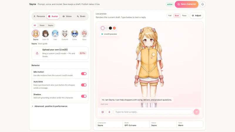 Saytu AI Chatbot & Live Chat
