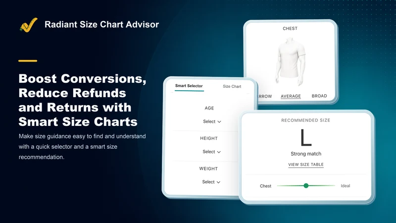 Radiant Size Chart Advisor