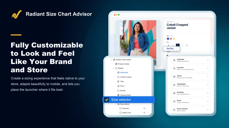 Radiant Size Chart Advisor