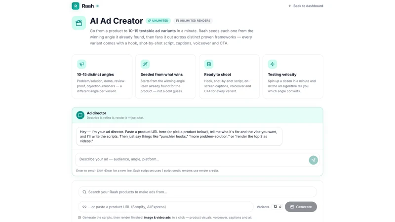 Raah: Research & Store Creator