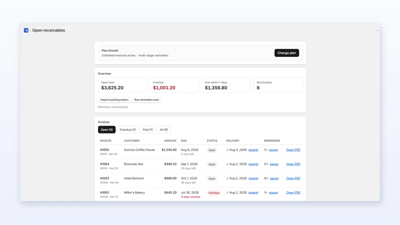 Onopo: B2B Invoices & Terms