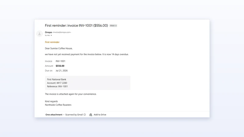 Onopo: B2B Invoices & Terms