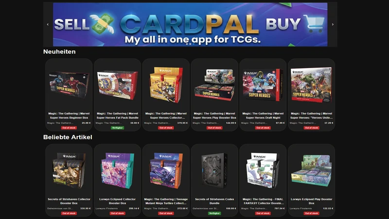MyCardPal TCG Integration