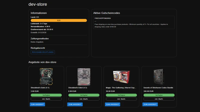 MyCardPal TCG Integration