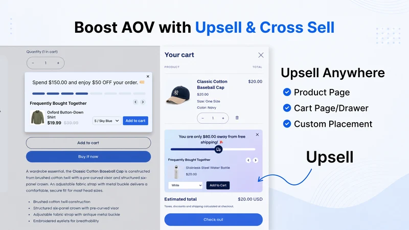 Klify ‑ Progress Bar & Upsells
