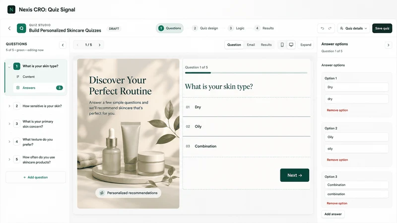 Nexis CRO: Quiz Signal