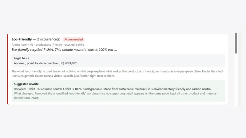 EU Green Claims Fix & Proof