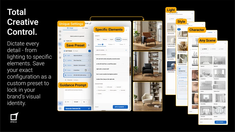 Epox AI Product Photo & Video