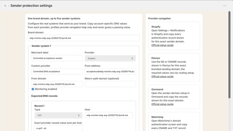 RecordVane: Email DNS Guard