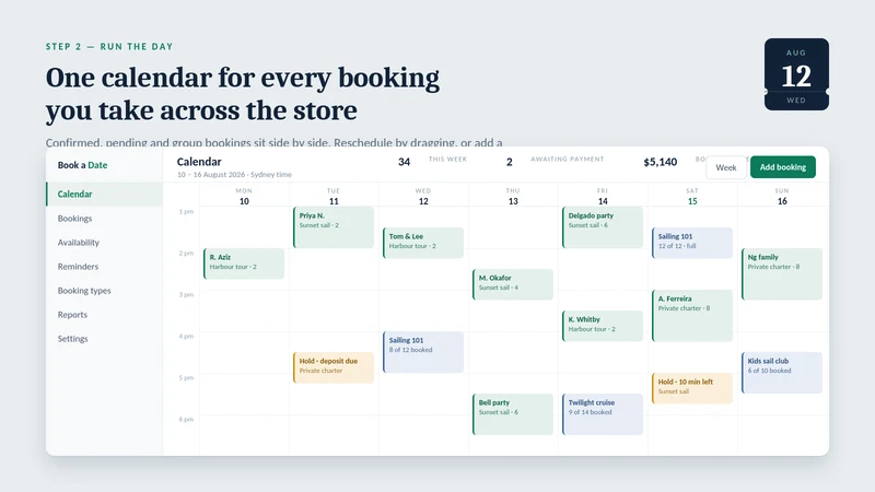 Book A Date Calendar