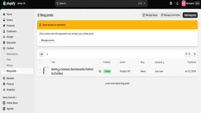 Rankpilot: SEO Autopilot