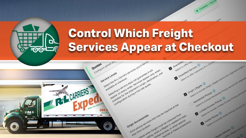 R+L Carriers Shipping