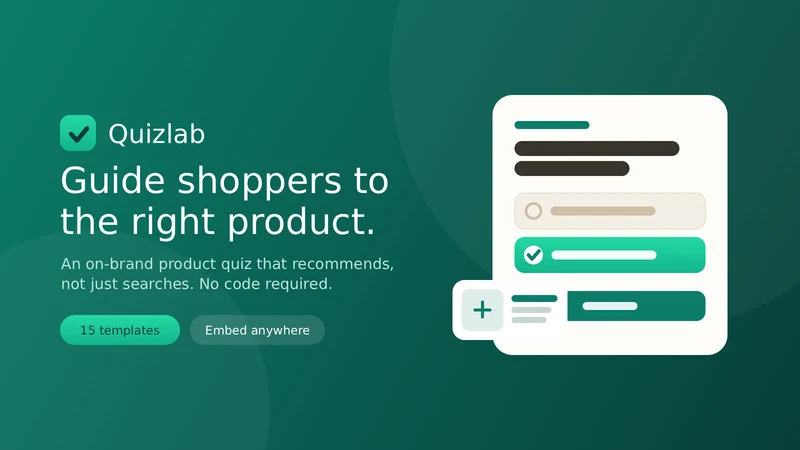 QuizLab — Product Quiz