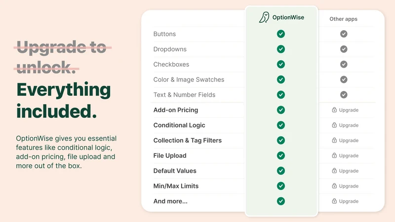 OptionWise AI Product Options