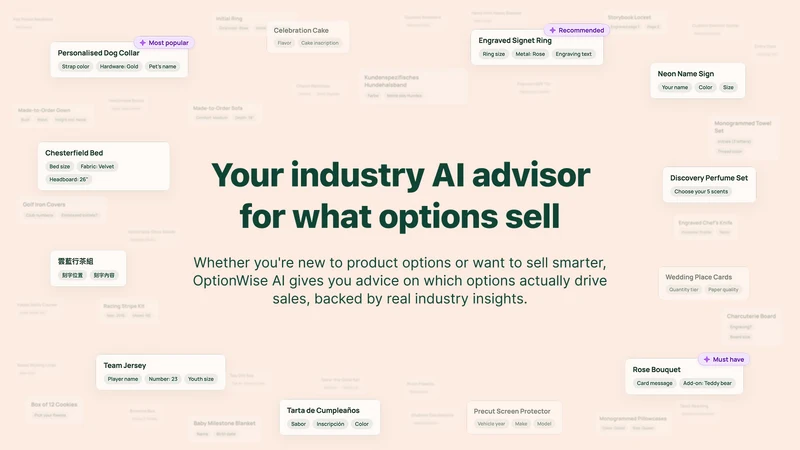 OptionWise AI Product Options